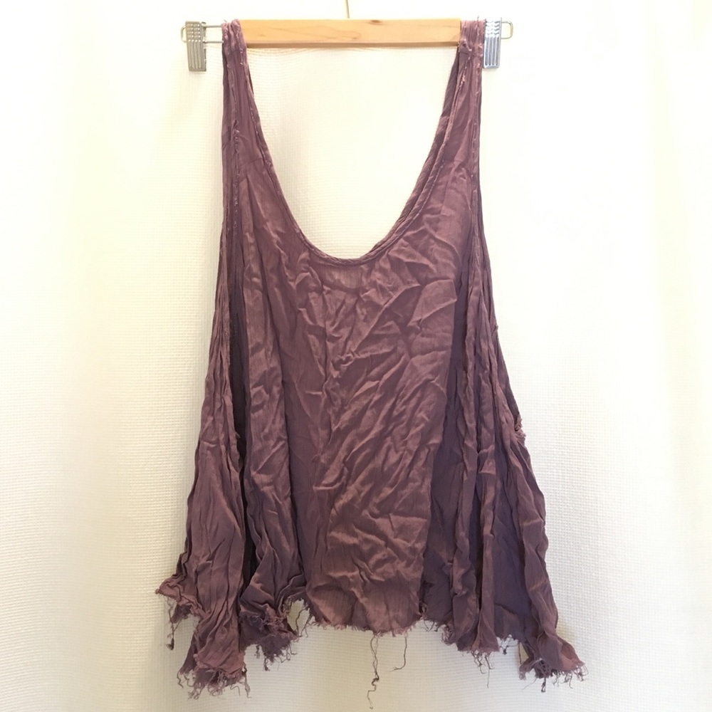 Purple free people tank top